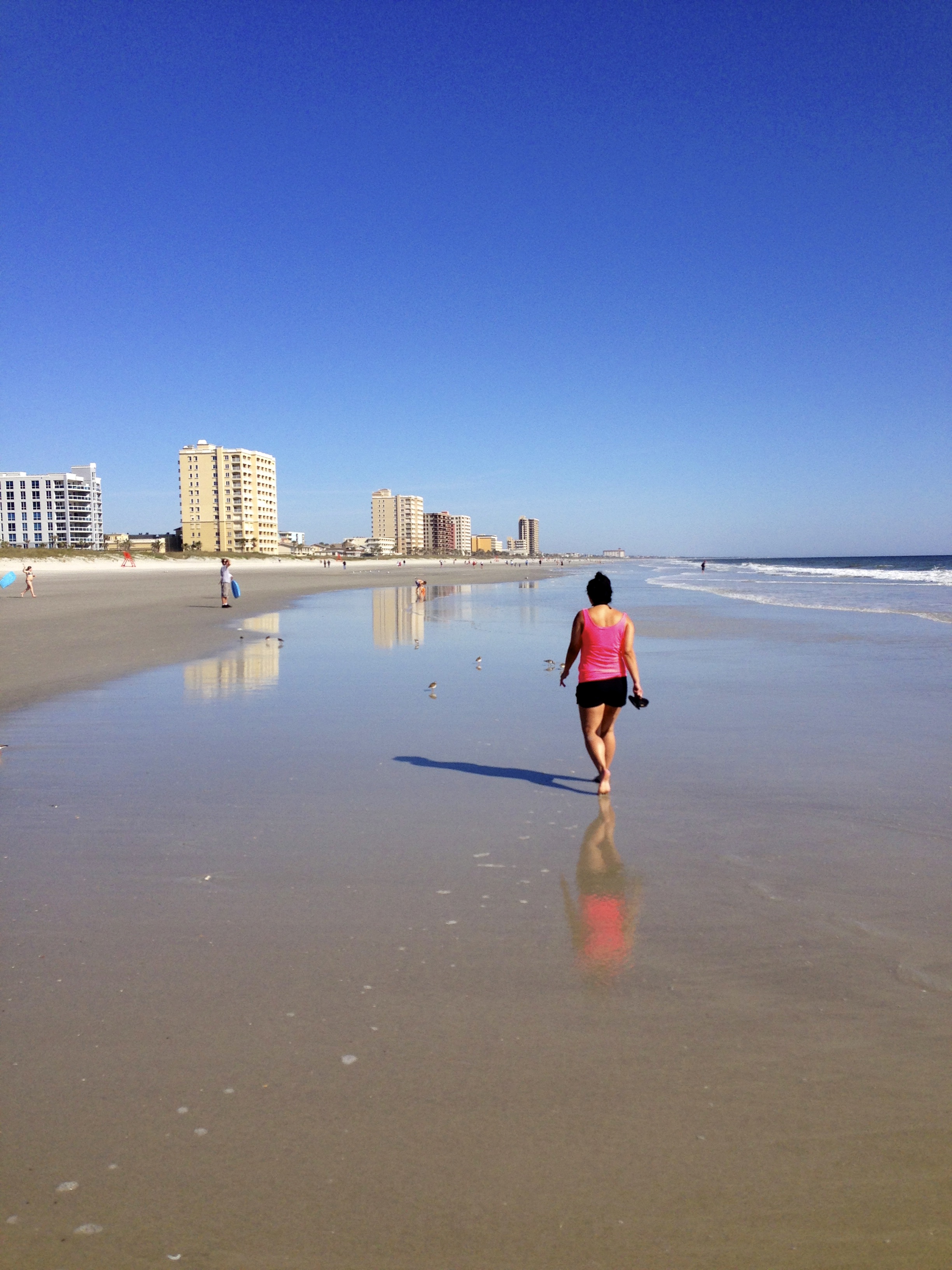 On the hunt for seashells and stalking some sandpipers